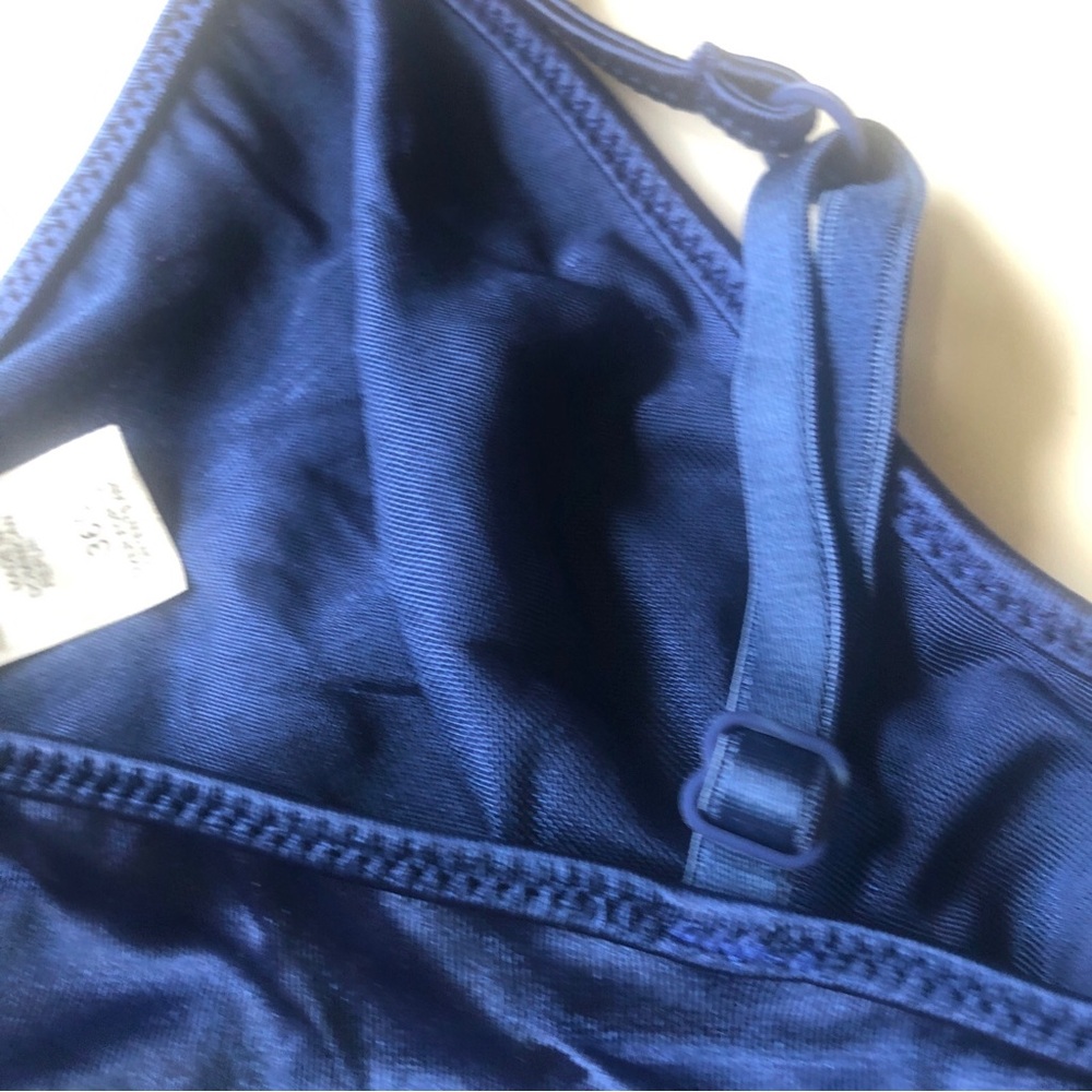 Victoria's Secret Navy Satin Underwire Bra Front Closure Vintage - Picture 5 of 10